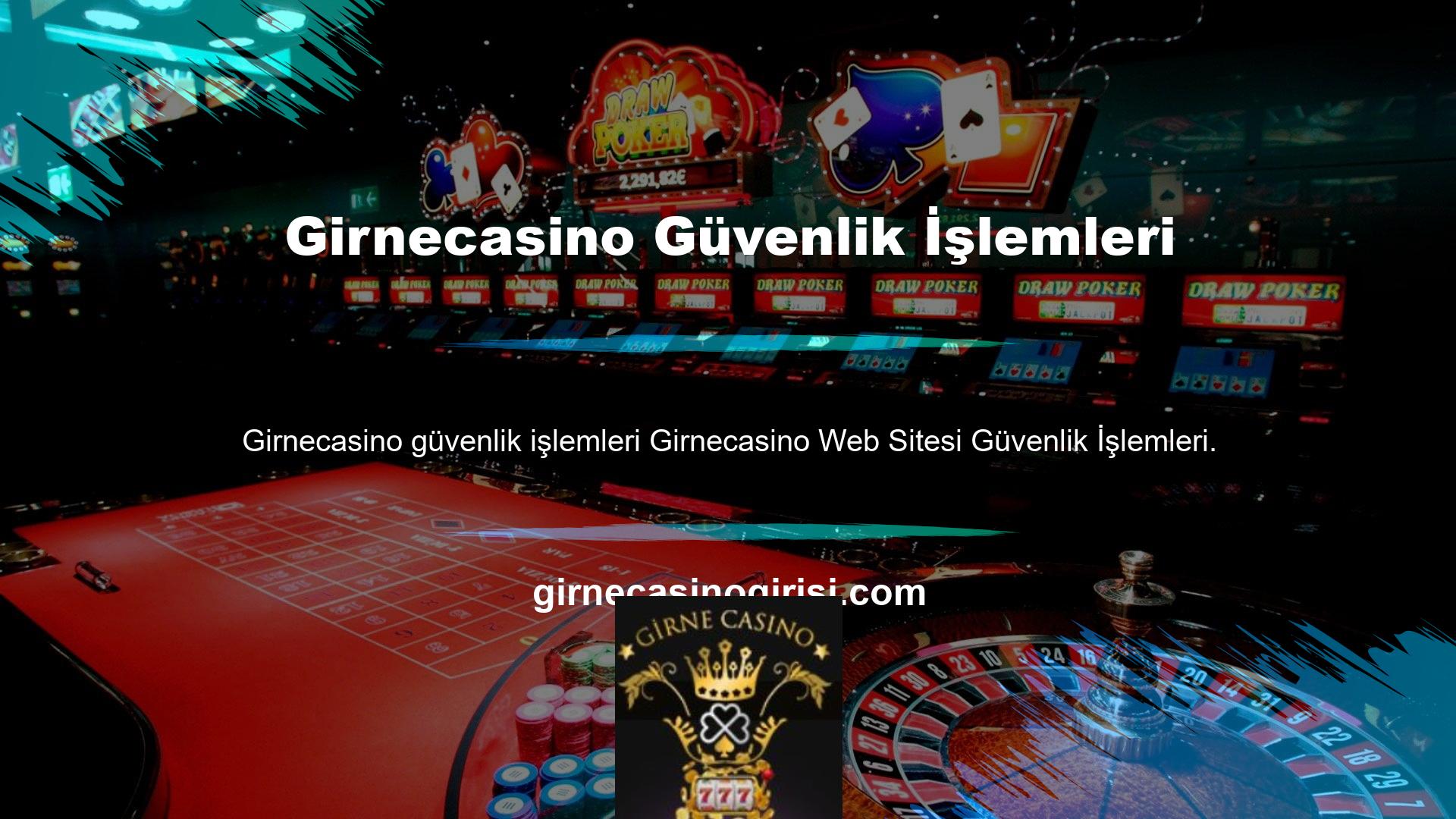 Girnecasino sitesinin güvenilirlik avantajı nedeniyle, Girnecasino sitesi çok güvenilir bir sitedir ve bu alanda etkili bir şekilde çalışmaya devam eder, böylece her zaman sahada yüksek bahisler oynayabilirsiniz